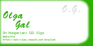 olga gal business card